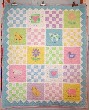 handmade baby quilt detail
