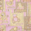 baby quilt fabric detail