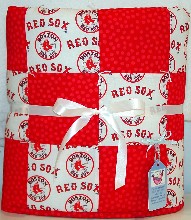 Boston Red Sox baby quilt
