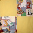 handmade baby quilt detail