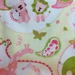 baby quilt fabric detail