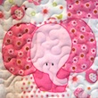 baby quilt fabric detail