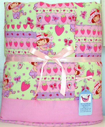 handmade baby girl quilt